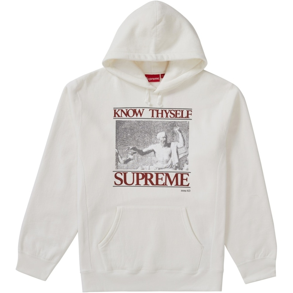 Supreme Know Thyself Hooded Sweatshirt (White) XL